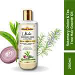 Utkrisht Khadi Pure Rosemary & Onion Hair Oil | Dual-Action Power for Hair Growth, Hair Fall Control & Scalp Nourishment
