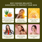 WellWith Whipped Sunscreen With Omegas SPF 50 PA++++ (50g)
