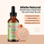 Mielle Rosemary Hair Growth & Strengthening Oil 59 ML + Super Soft Hair Brush – Anti-Dandruff, Exfoliating