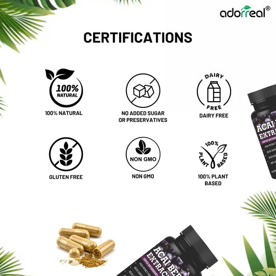 Adorreal Acai berry Extract Capsule | 60  Capsules