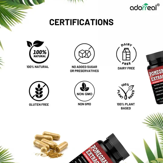 Adorreal Pomegranate Extract Capsule | 60 Capsules