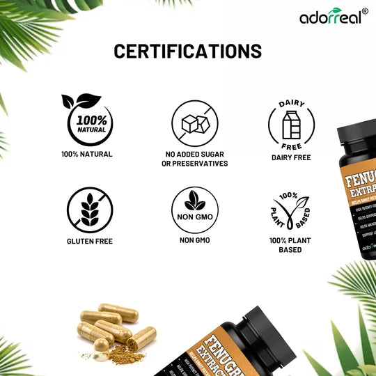 Adorreal Fenugreek Extract Capsule | 60 Capsules
