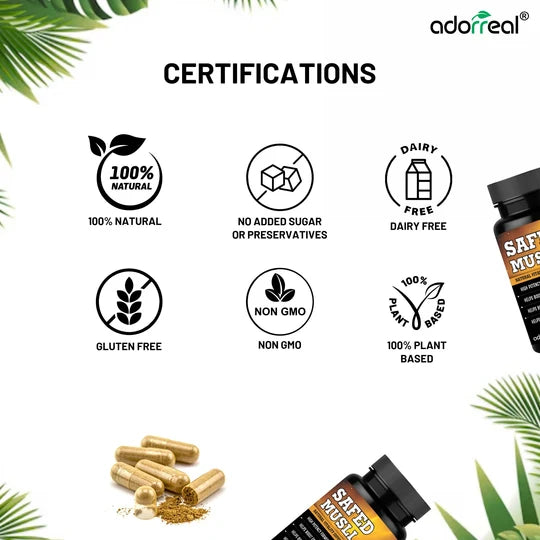 Adorreal Safed Musli Capsule | 60  Capsules