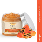 Kayee Ayurveda Papaya Herbal Face Scrub | Papaya Facial Exfoliator for Deep Cleansing, Skin Polishing & Removing Dull Surface Buildup | Helps Improve the Appearance of Uneven & Dull-Looking Skin | Suitable for Regular Skincare