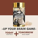 Vitaminnica Lion's Mane Mushroom Capsules - Brain Focus & Memory Support, 60 Count