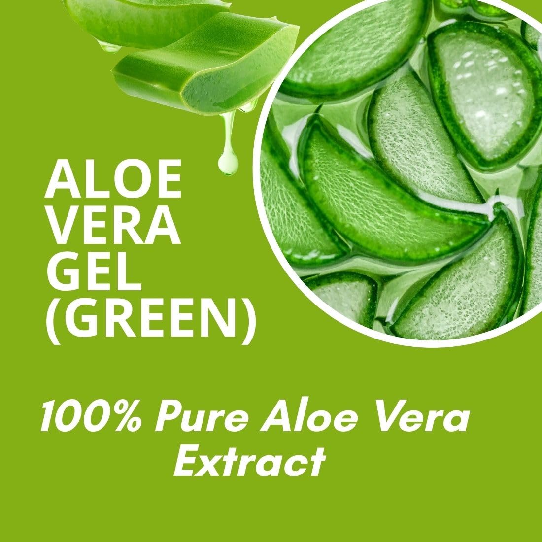 Bhudevam Naturals Khadi Aloe Vera Gel Green for Skin & Hair Care | Cooling Skin Gel for Moisturizing, Sunburn Relief, Acne Control & Healthy Hair Care- 200GM