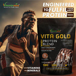 Vitaminnica Vita Gold Whey Protein Blend - Irish Chocolate Powder, 900g, 30 Servings