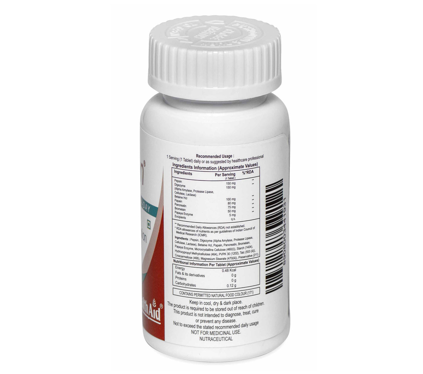 Healthaid Digeston Chewable tablets - 60 Chewable Tablets