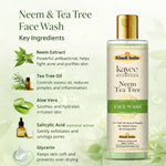 Kayee Ayurveda Neem Tea Tree Face Wash for Men & Women | Herbal Facial Cleanser for Oily & Acne-Prone Skin | Neem & Tea Tree Formula Helps Remove Dirt, Excess Oil & Impurities for Fresh, Clean & Healthy-Looking Skin | 210 ml