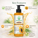 Bhudevam Naturals Khadi Papaya Face Wash – Removes Dirt, Oil & Impurities Naturally- 420ML (Pack of 2)