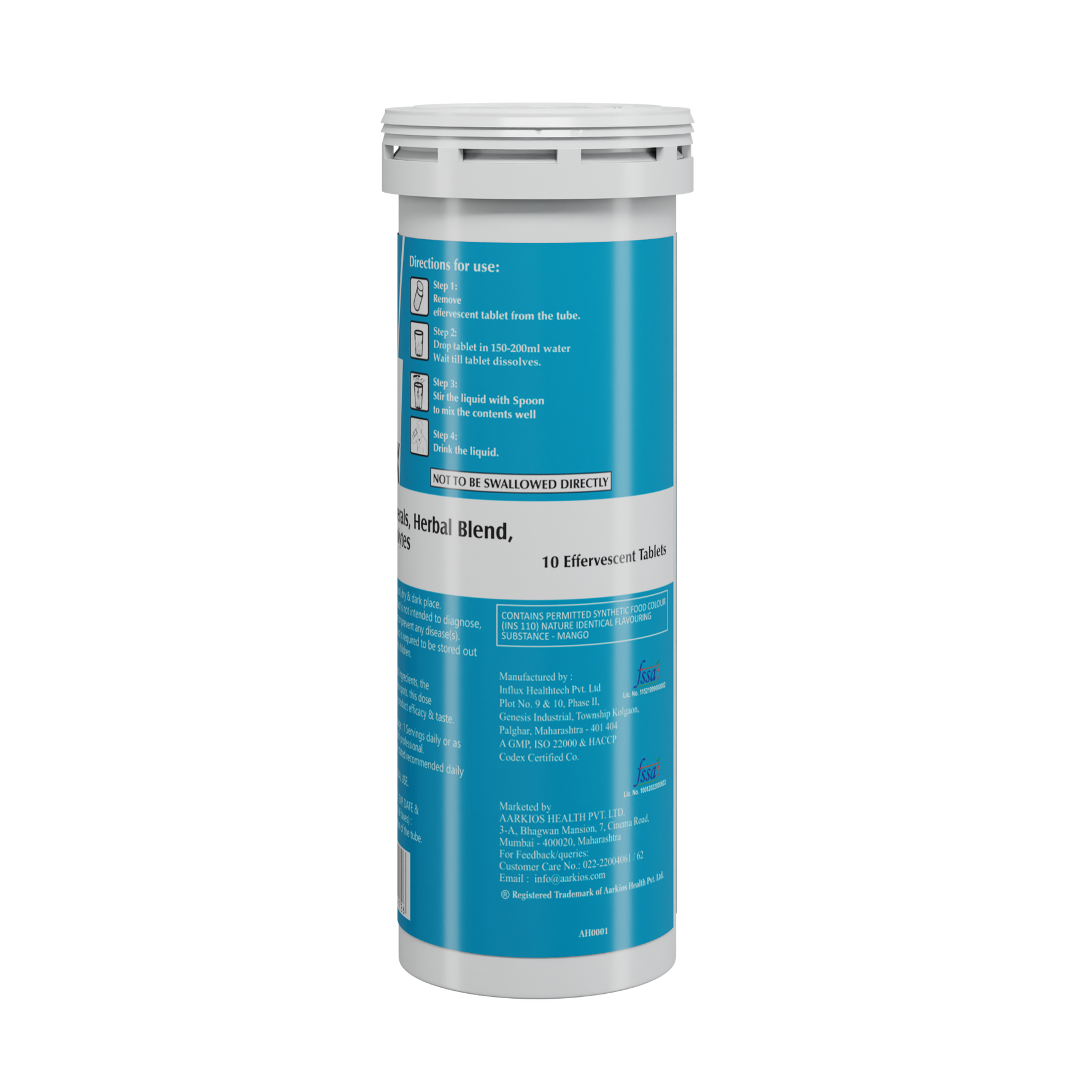 HealthAid Vegan B Complex Effervescent Tablet - 10 Effervescent Tablet