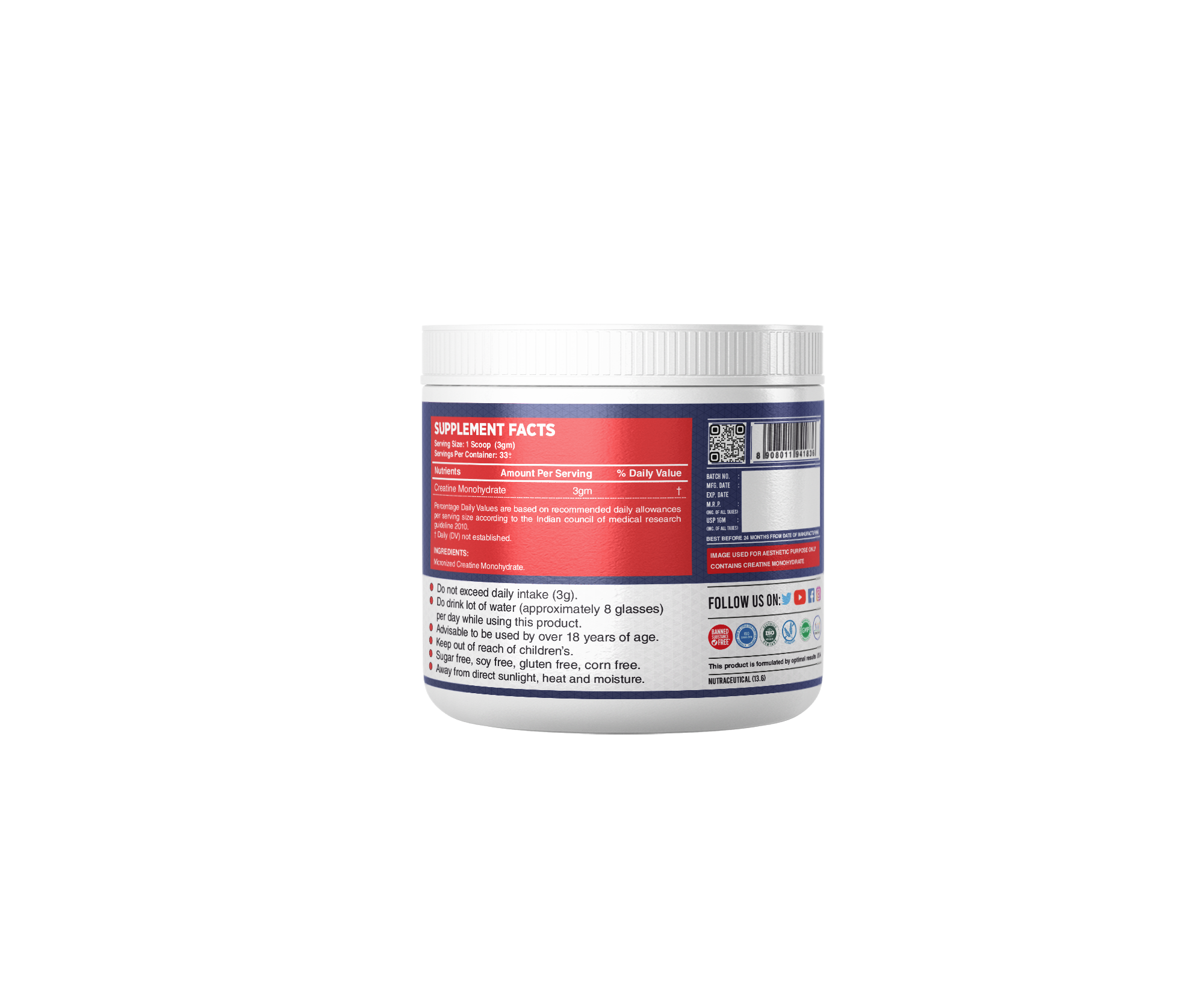 Fitness Buzz Nutrition KIng Creatine Powder