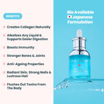 Hi Life Silica Drops Advanced Collagen Booster | Ionic Liquid Mineral Supplement for Skin Elasticity, Hair Strength & Joint Support (60 ml)
