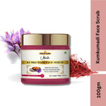 Khadi Kumkumadi Face Scrub | Ayurvedic Herbal Scrub with Saffron, Turmeric & Herbal Oils | Gentle Exfoliation for Dead Skin & Surface Impurities | Skin Brightening & Radiance Care | Helps Improve Skin Texture & Glow | For All Skin Types | 100 gm