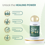 Cannarma Hemp Hair Oil With Coconut & Almond | Omega 3 & 6, Vitamin E | For Nourishes, Moisturizes & Hydrates Hair - 50ml