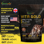 Vitaminnica Vita Gold Whey Protein Blend - Irish Chocolate Powder, 900g, 30 Servings