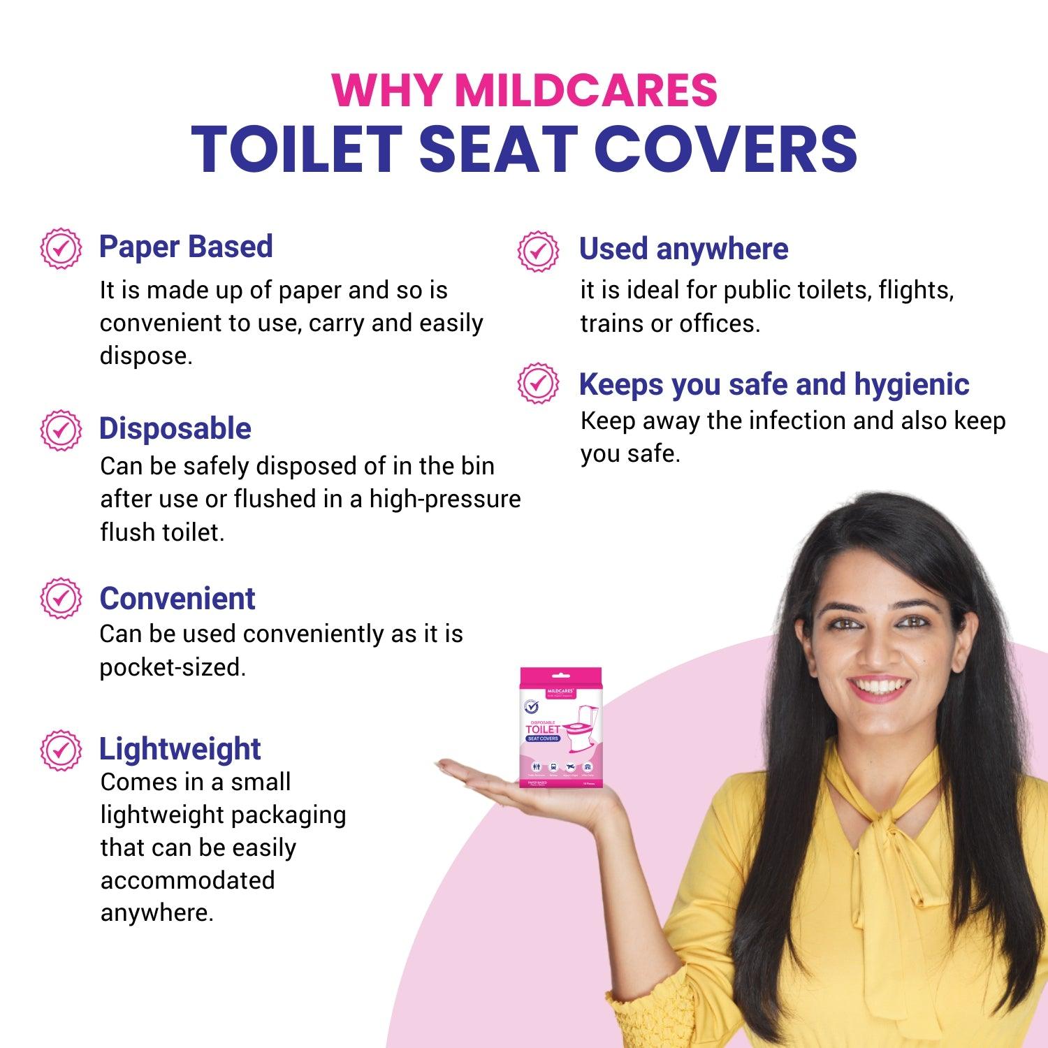 Gynocap Disposable Toilet Seat Covers – 10 Units