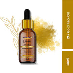 Khadi 24K Gold Face Oil | Facial Oil with Real Gold Particles & Ayurvedic Herbs | Brightening & Radiance-Boosting Face Oil for Glowing-Looking Skin | Anti-Ageing Skin Care | All Skin Types