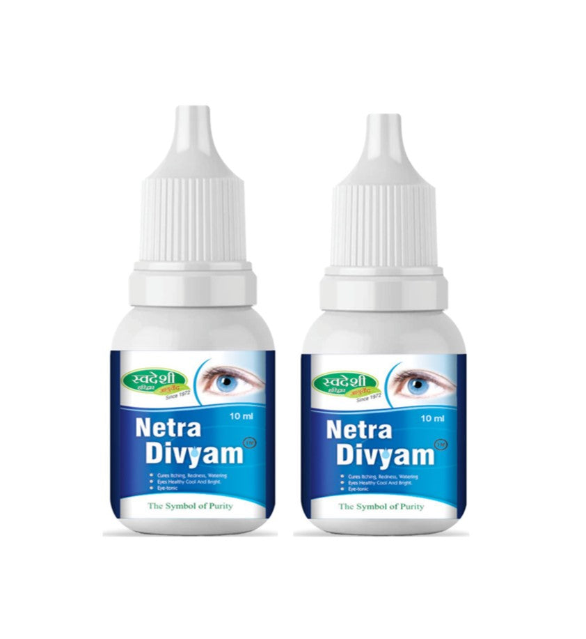 Pack of 2 Netra Divyam 10ml Eye Drop for Eye Care, Helps Soothe Eye Itching, Irritation, Redness.