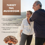Vitaminnica Turkey Tail Mushroom Capsules - Immune Defense & Gut Health, 60 Count