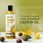 MAPL Cold-Pressed Castor Oil | 100% Natural Ayurvedic Hair & Skin Oil | Strengthens Hair, Deeply Nourishes Skin & Scalp | 200 ml