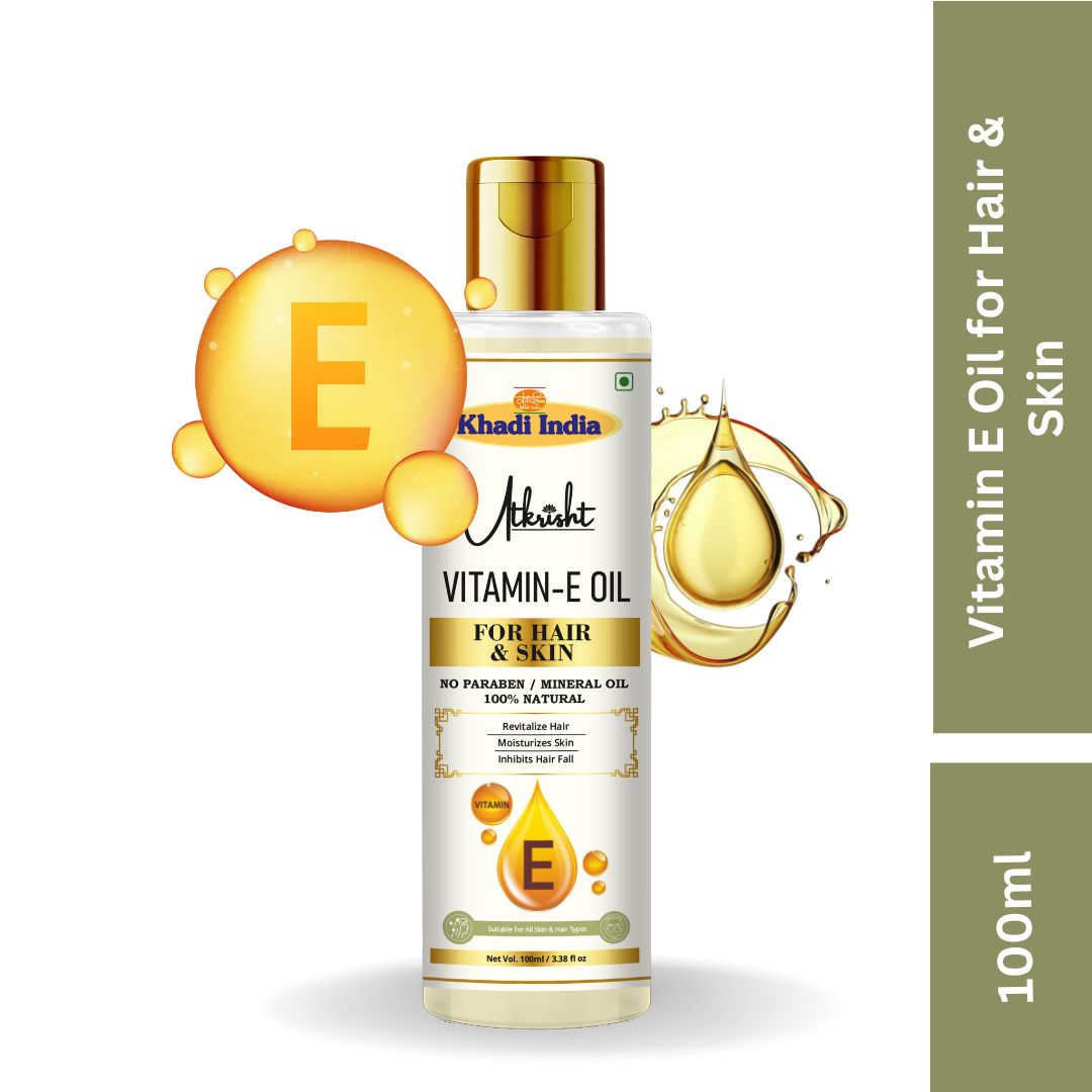 Utkrisht Khadi Vitamin E Oil for Hair & Skin (100ml)