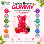 Lakshmi Krishna Naturals Biotin Hair Gummies | 30 Gummies