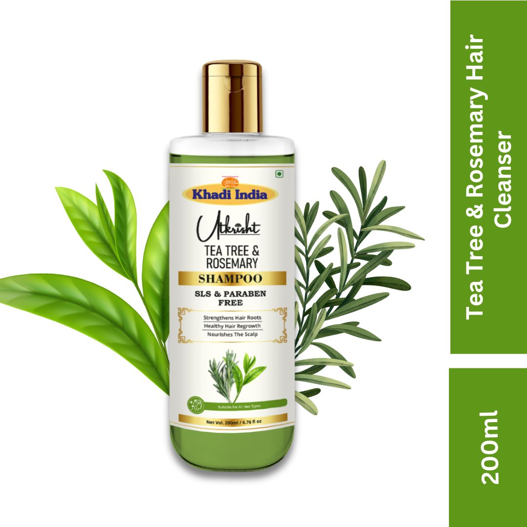 Utkrisht Khadi Tea Tree & Rosemary Shampoo (200ml)