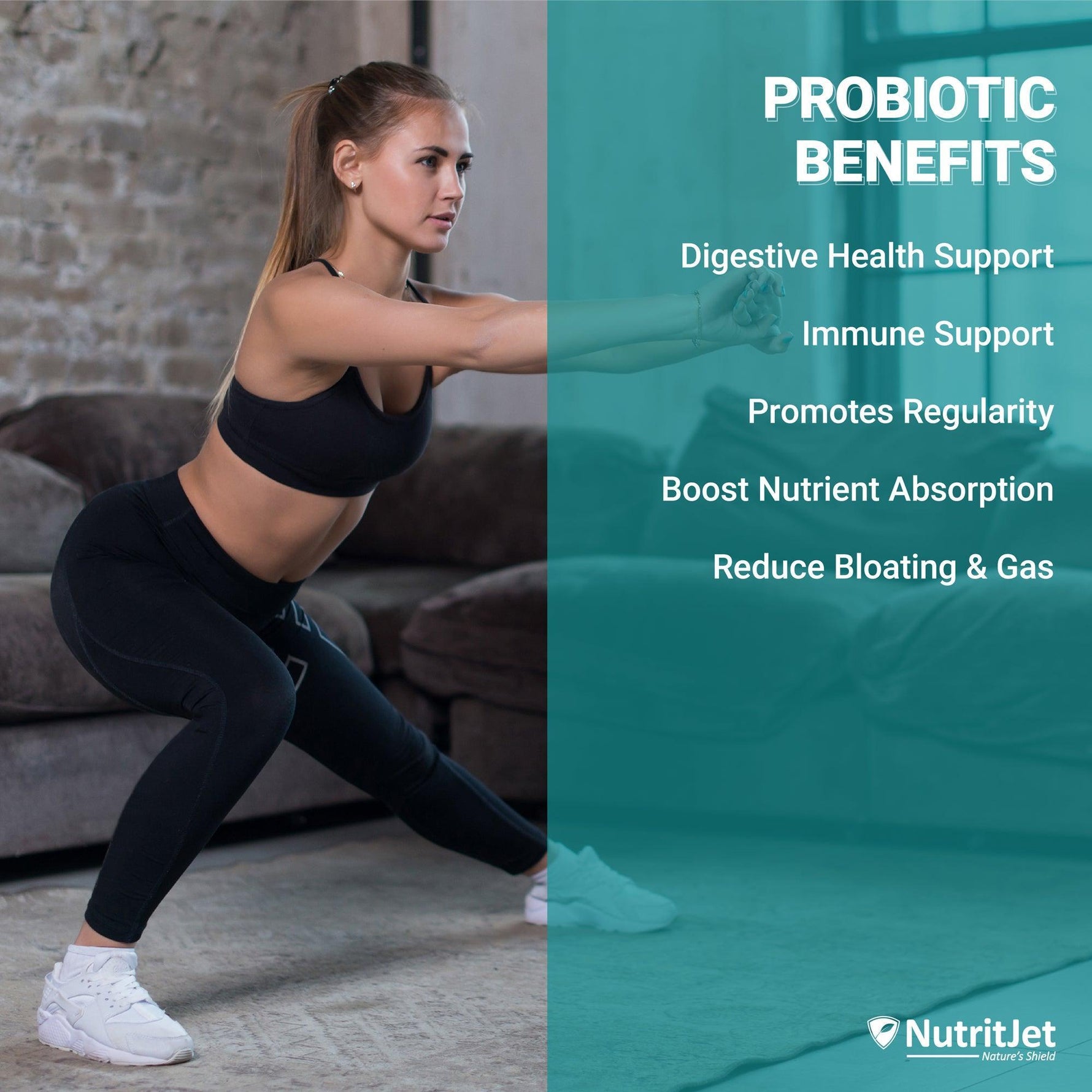 NutritJet Probiotics 50 Billion CFU Capsule - 60 Capsules