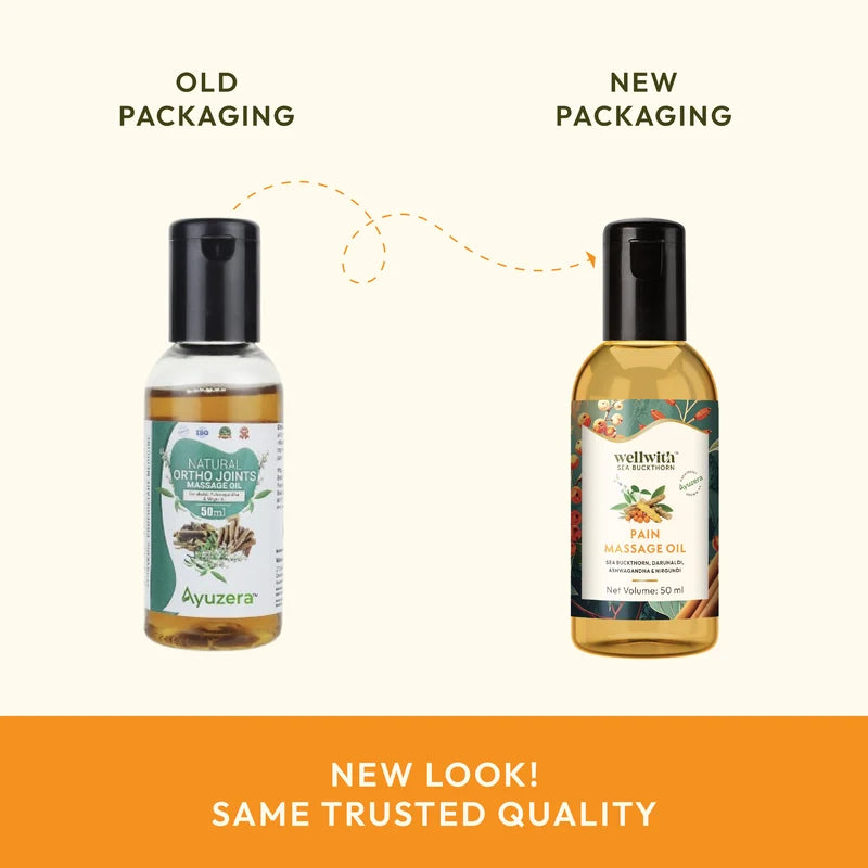 WellWith Ayurvedic Pain Relief (Massage) Oil (100ml)