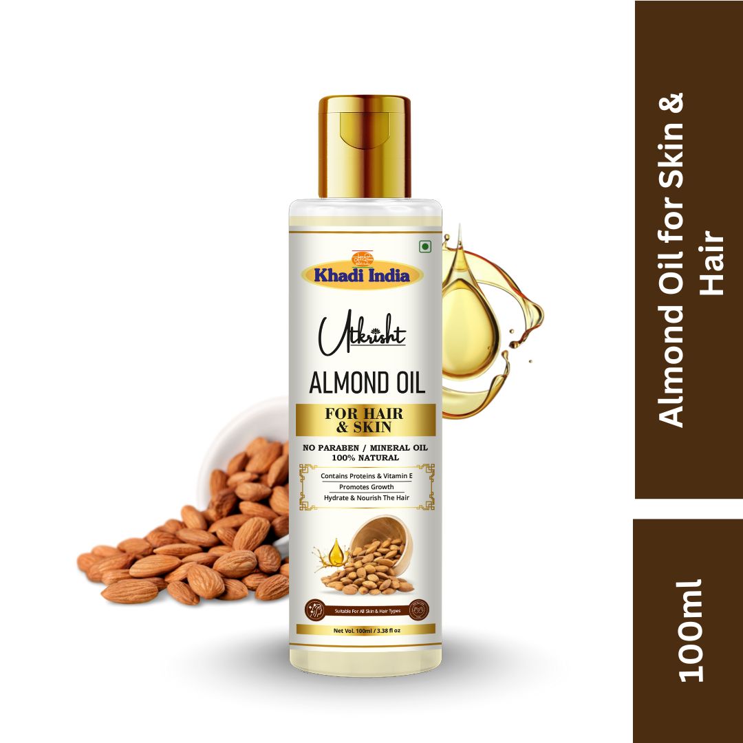 Utkrisht Khadi Almond Hair Oil (100ml)