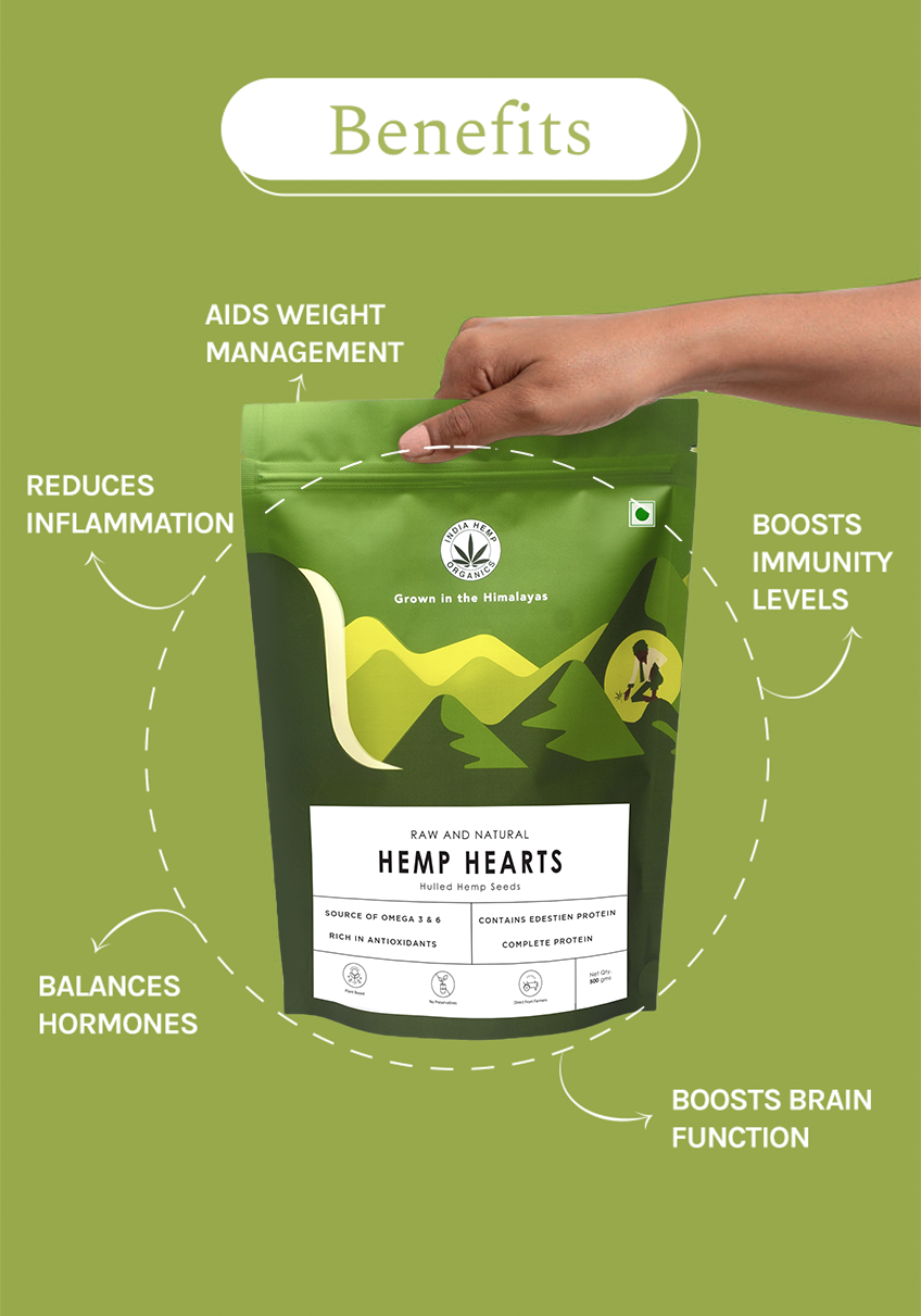 India Hemp Organics Hemp Hearts 500grams