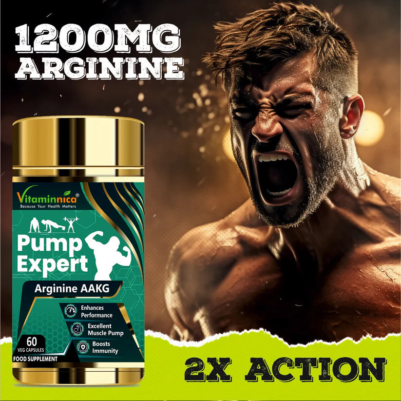 Vitaminnica Shilajit Resin & Arginine AAKG Capsules - Performance & Vitality Combo Stack