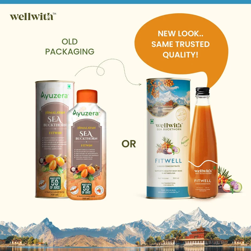 WellWith Sea Buckthorn FitWell Juice for Weight Management & Metabolism (300ml)
