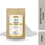 Khadi Kaolin Clay Powder for Face & Skin | 100% Natural White Clay | Deep Cleansing & Oil Control Face Pack | Helps Remove Dirt, Impurities & Excess Oil | Pore Care for Oily & Acne-Prone Skin | 100 gm