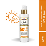 Khadi SPF 50 Sunscreen Spray | Broad Spectrum UVA & UVB Sun Protection | Water-Resistant, Non-Greasy & Quick-Absorbing Sunblock Spray | For Face & Body | 100 ml