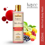 Kayee Ayurveda Mix Fruit Body Wash for Men & Women | Refreshing Fruity Shower Gel for Gentle Cleansing, Freshness & Soft Skin | Helps Remove Dirt, Sweat, Excess Oil & Impurities | Daily Bath & Body Care | 210 ml