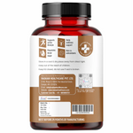 Raskam Natural Black Garlic Capsules Superfood Immunity Booster - Heart & Weight Management - Detox Antioxidant Supplement (60 Veg Capsules)
