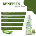 Zenius Aloe Neem Facewash - Facewash for Various Skin Types, Best Facewash for Acne and Dry Skin - 200ml