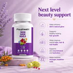 Fixuphealth Hair Skin Nails Supplement | Biotin Tablets for Hair Growth with Glutathione, Vitamin B12 & Pomegranate Extract | Hair Vitamins for Men & Women | Healthy Hair, Skin & Nails | 60 Tablets