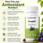 Fixuphealth FixupHC Beta Carotene & Grape Seed Extract Supplement | Antioxidant Tablets for Skin Glow, Hair Strength & Eye Health | Zinc & Selenium Support | Men & Women | 30 Tablets