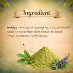 Kayee Ayurveda Indigo Hair Powder for Natural Hair Colouring | Pure Indigo Powder for Black & Dark Brown-Looking Hair | Herbal Hair Colour Powder for Grey Hair Coverage & Hair Care | Plant-Based Hair Dye Powder for Women & Men | 100 g