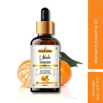 Khadi Mandarin Essential Oil | Pure & Natural Mandarin Oil for Face & Skin Care | Essential Oil for Brightening & Glowing-Looking Skin | Citrus Aromatherapy Oil for Relaxation | 15 ml