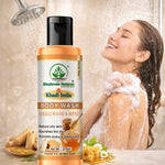 Bhudevam Naturals Khadi Sandalwood Honey Shower Gel, Natural Body Wash for Soft, Smooth & Healthy Skin- 210ML