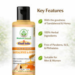Bhudevam Naturals Khadi Sandalwood & Honey Face Wash For Soft, Smooth & Radiant Skin -420ML (Pack of 2)