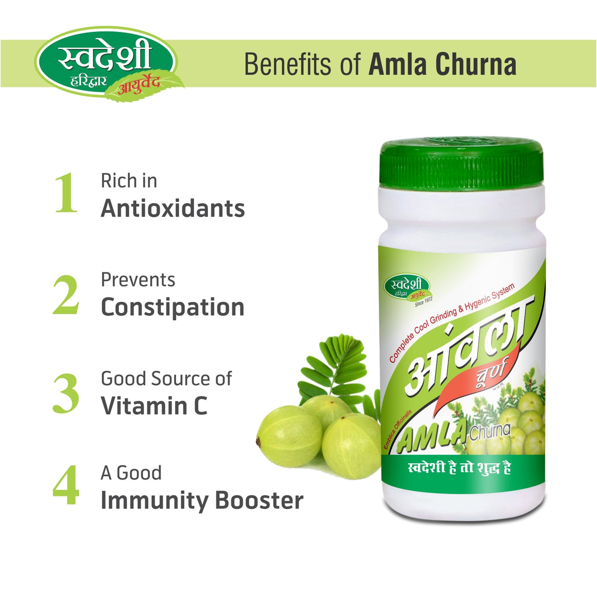 Pack of 2 Amla Churna 100gm for Digestive, Immunity & Wellness Support.