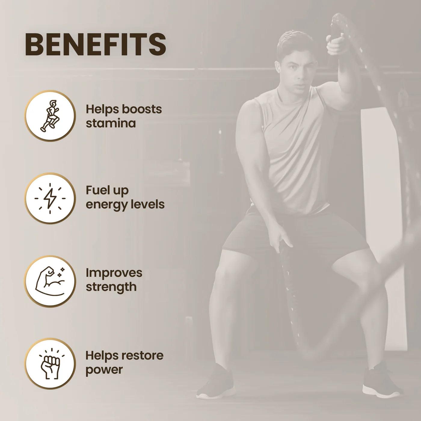 Vedapure Naturals Raw Shilajit Capsules for Strength & General Health-60 Capsules