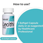 HealthAid Lecithin 1200 mg Soft Gelatin Capsule - 50 Soft Gelatin Capsule