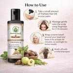 Bhudevam Naturals Khadi Triphla Hair Oil – Improves Hair Strength, Shine & Texture-210ML