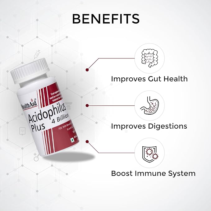 Healthaid Acidophilus Plus 4 billion Capsule - 60 Capsule